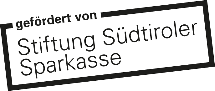 Logo: gefördert von Stiftung Südtiroler Sparkasse.